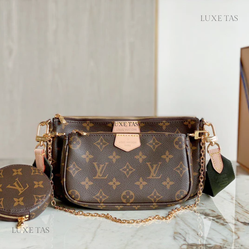 Khaki Multi Pochette Accessoires