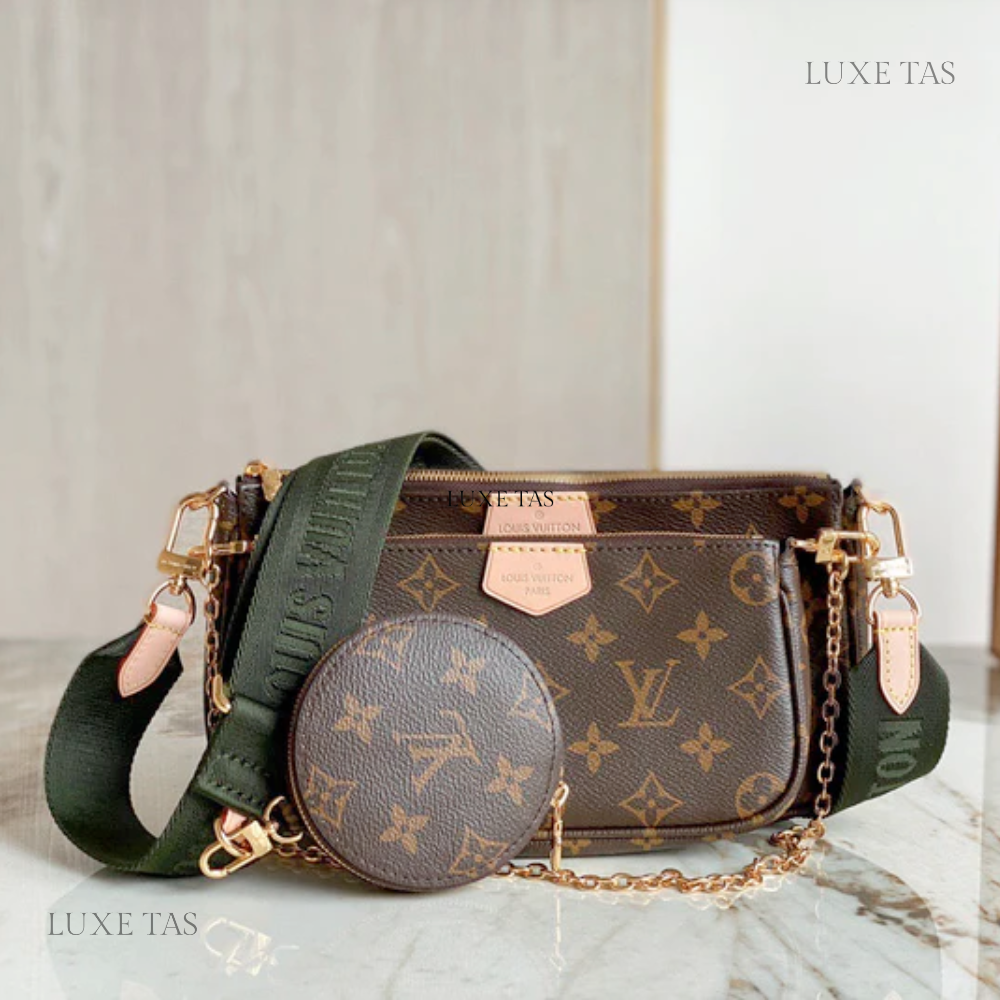 Khaki Multi Pochette Accessoires