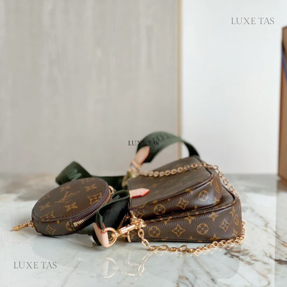 Khaki Multi Pochette Accessoires