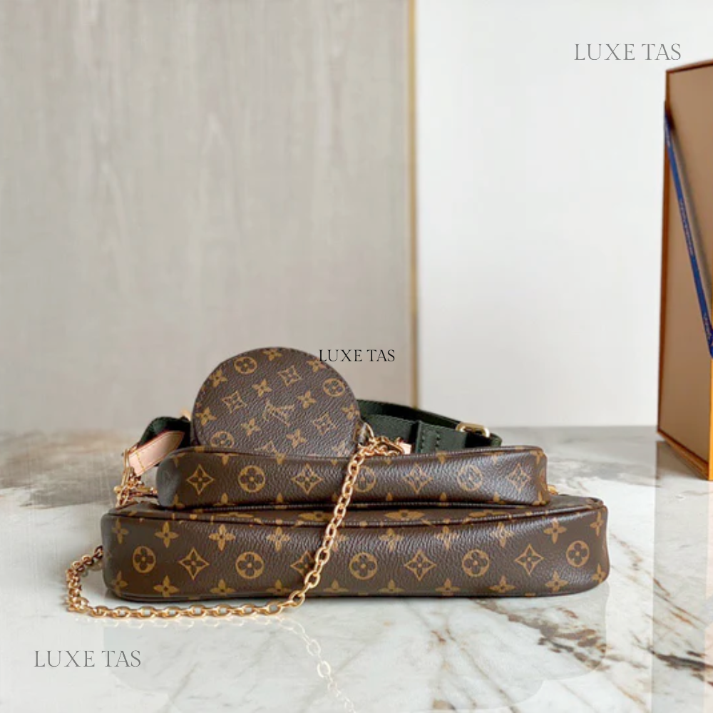 Khaki Multi Pochette Accessoires