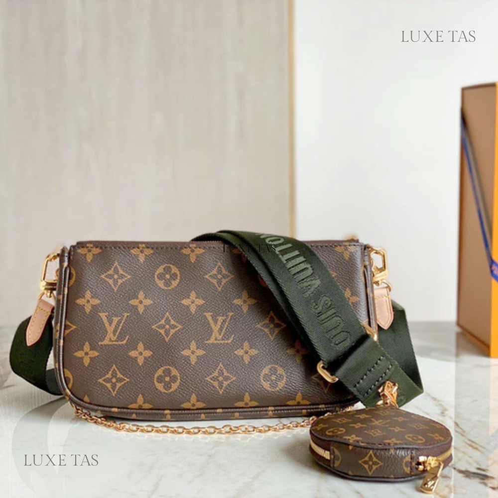 Khaki Multi Pochette Accessoires