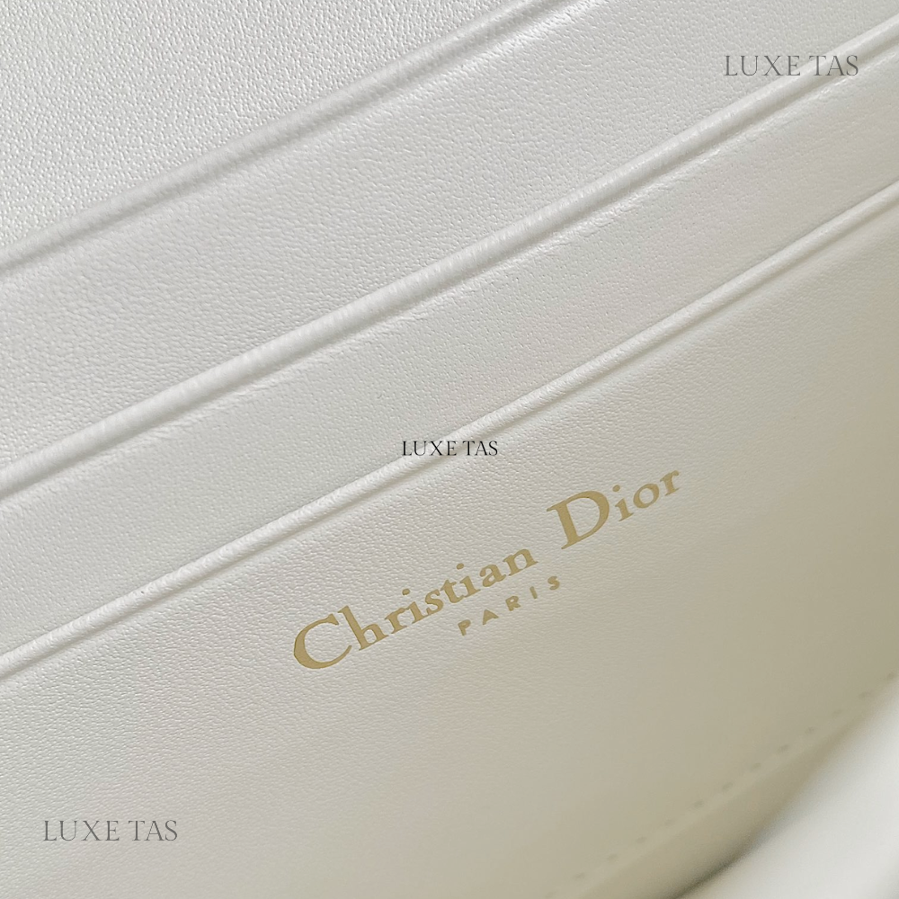 Latte Macrocannage Lambskin Miss Caro Mini Bag