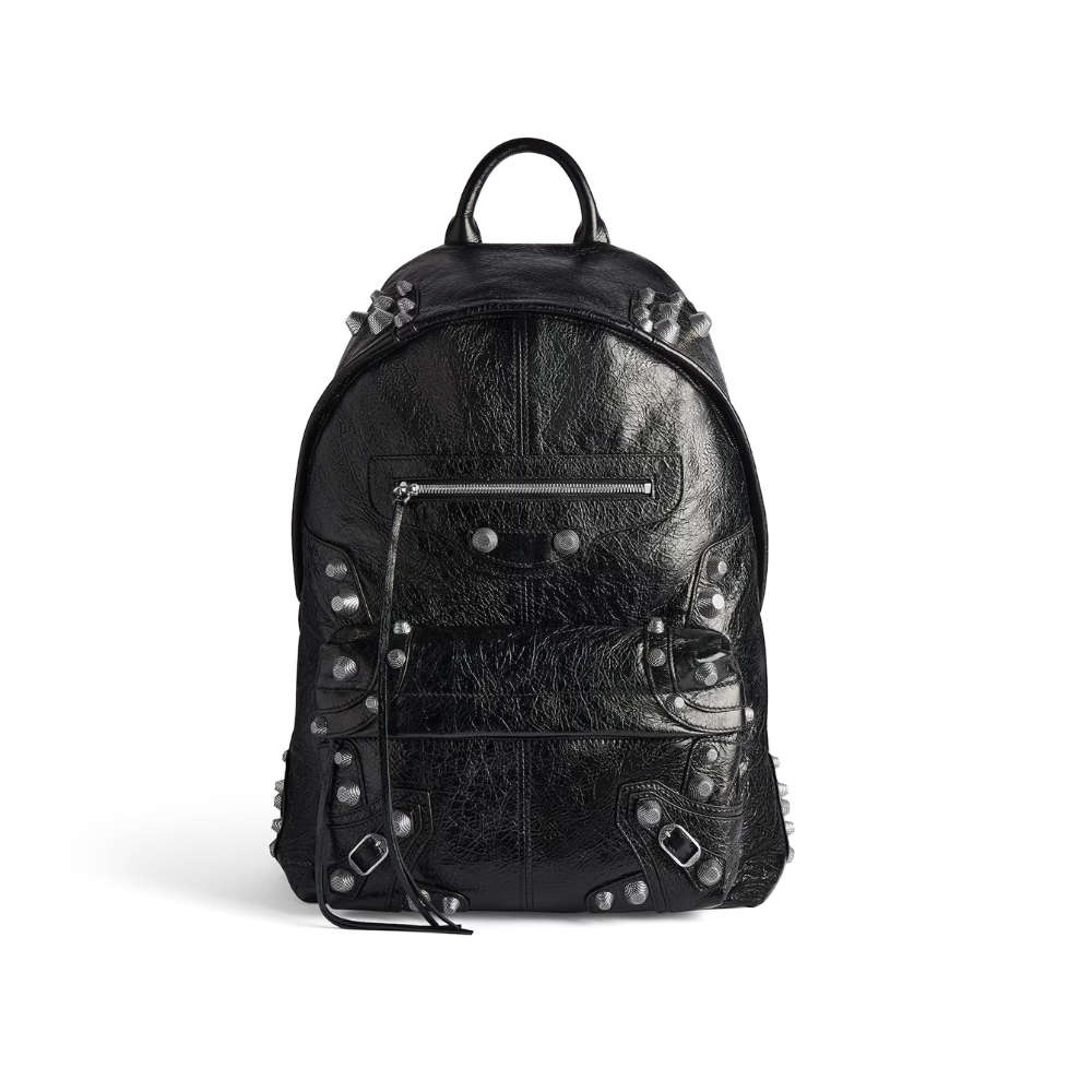 Le Cagole Backpack in Black Leather Backpack for Men