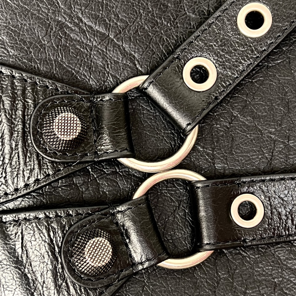 Le Cagole Backpack in Black Leather Backpack for Men