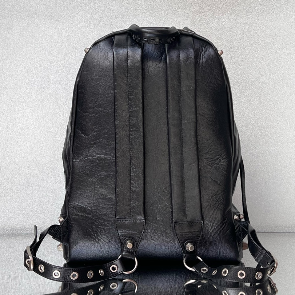Le Cagole Backpack in Black Leather Backpack for Men