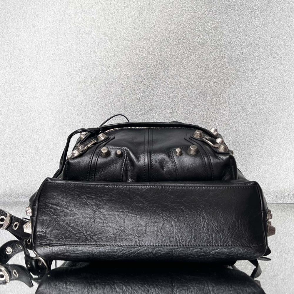 Le Cagole Backpack in Black Leather Backpack for Men