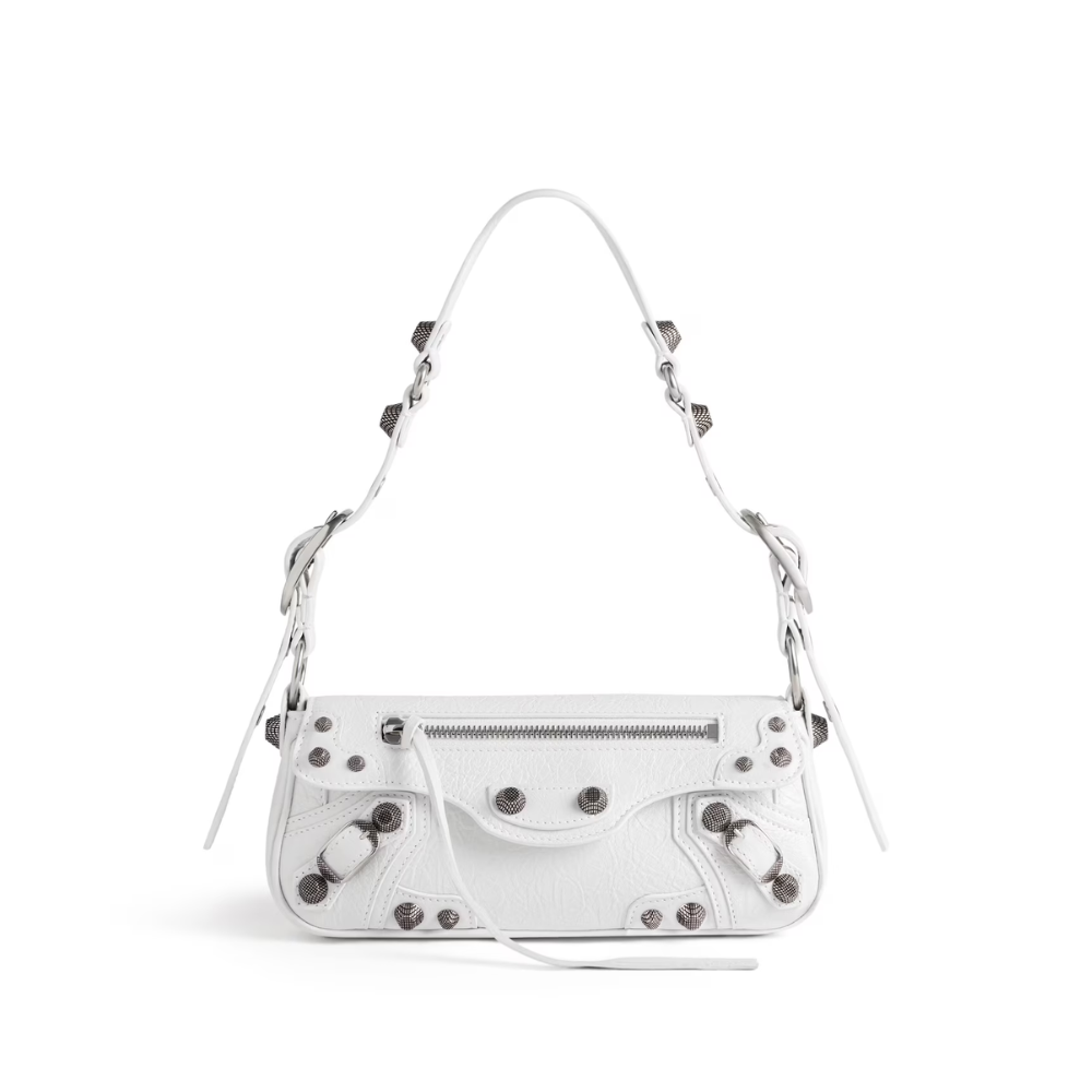 Le Cagole XS Sling Bag In White Leather Crossbody Bag for Women