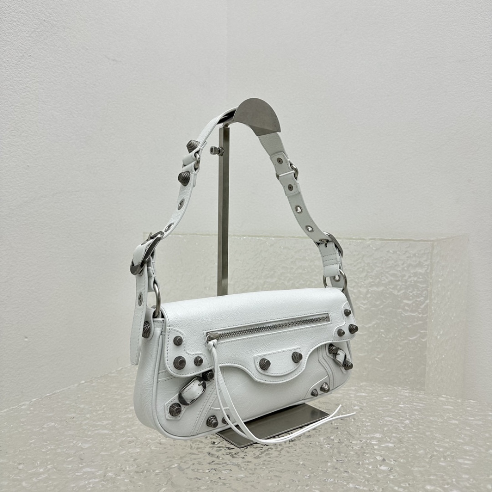 Le Cagole XS Sling Bag In White Leather Crossbody Bag for Women