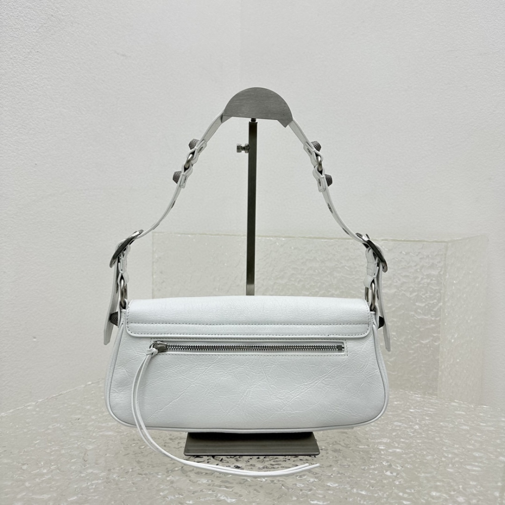 Le Cagole XS Sling Bag In White Leather Crossbody Bag for Women