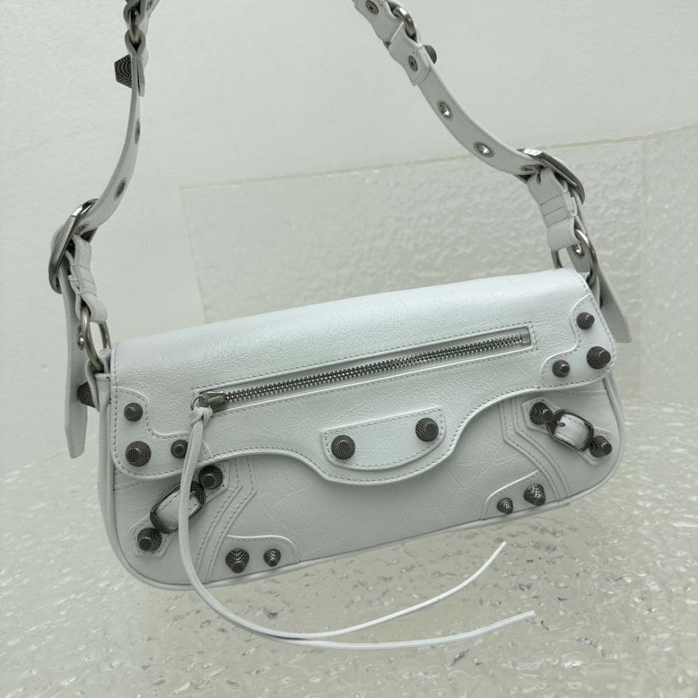 Le Cagole XS Sling Bag In White Leather Crossbody Bag for Women