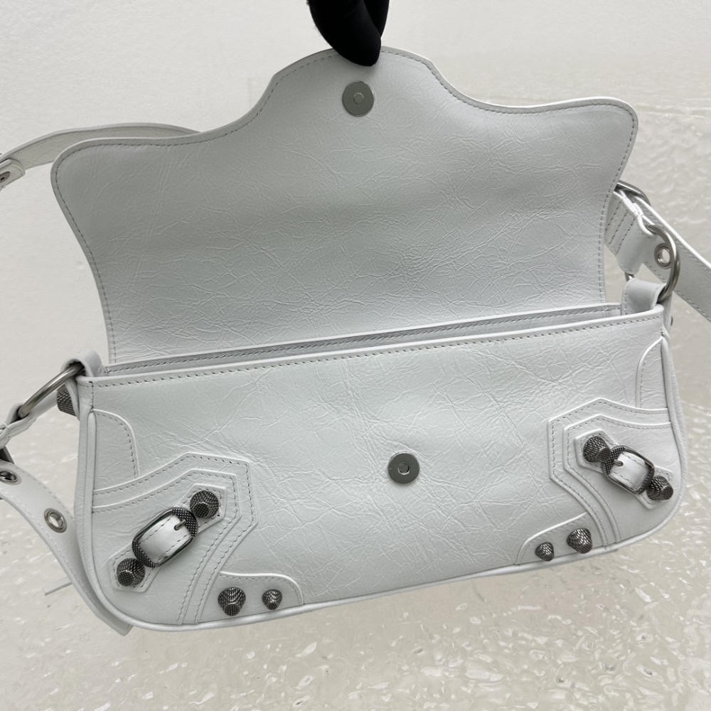 Le Cagole XS Sling Bag In White Leather Crossbody Bag for Women