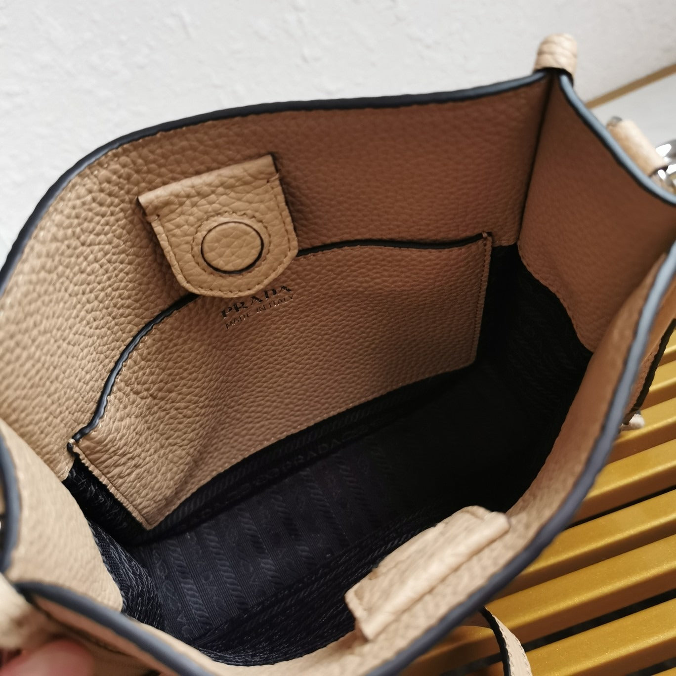 Leather Mini Shoulder Bag Sand