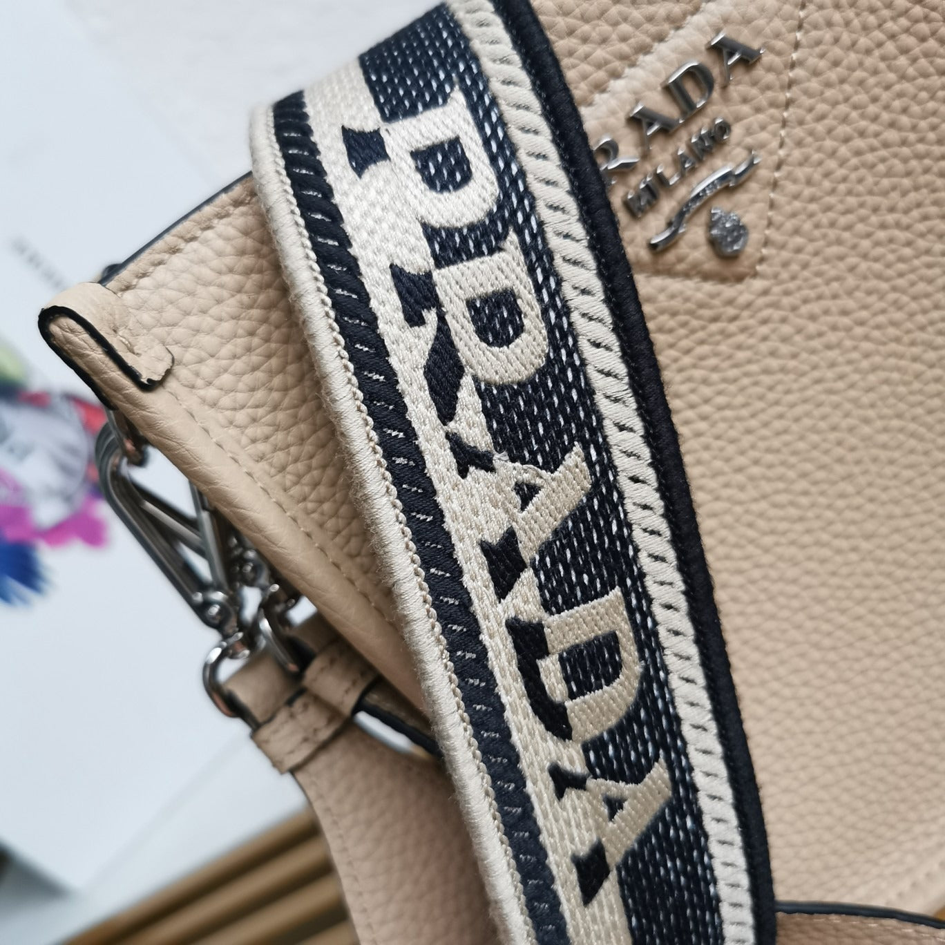 Leather Mini Shoulder Bag Sand