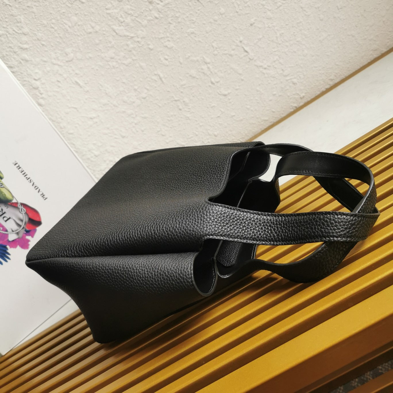 Leather Tote Black