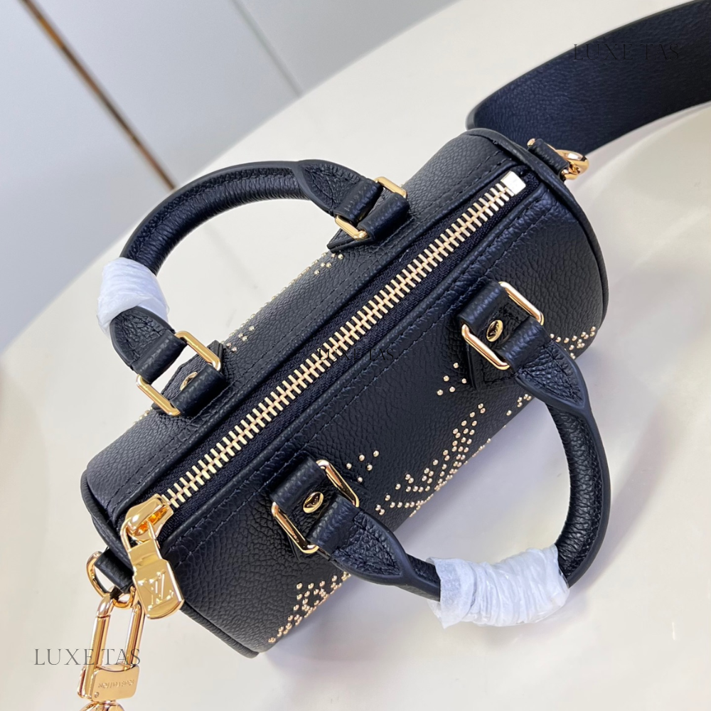 Leather With Studs Nano Speedy - Leather Crossbody Bag for Women