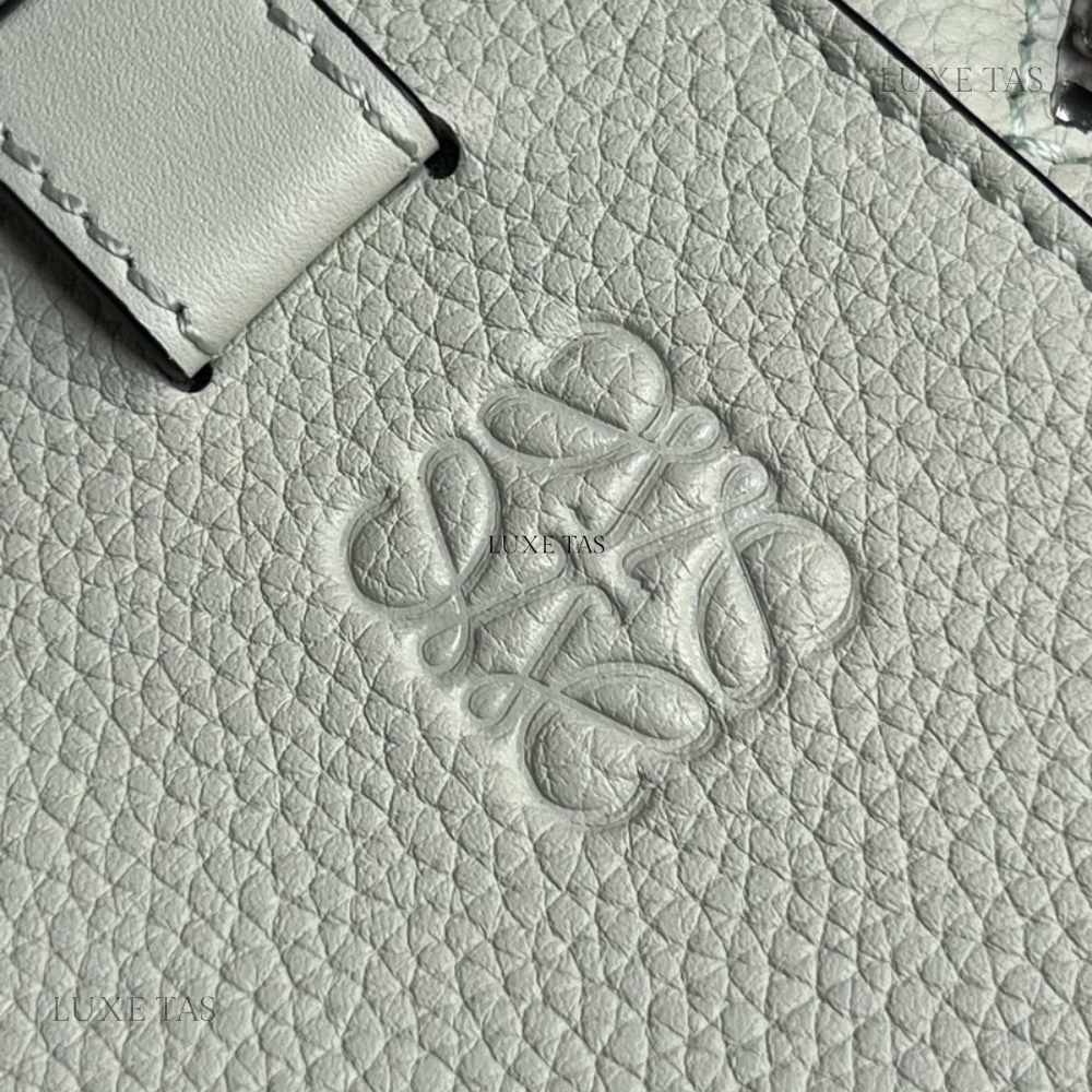 Light Celadon Compact Hammock Bag In Soft Grained Calfskin - Leather Crossbody Bag for Women