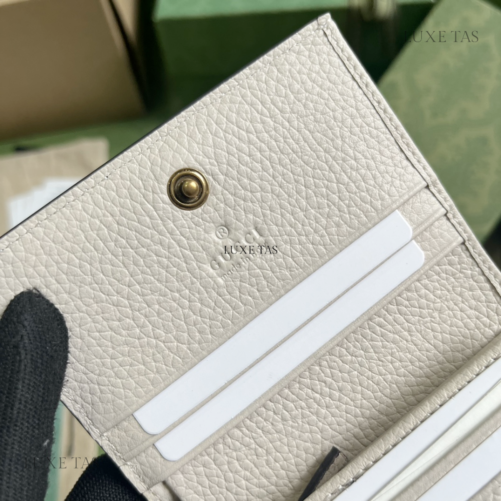 Light Pink Wallet With Interlocking G Python Bow