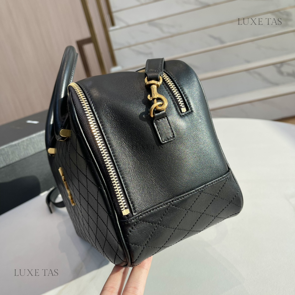 Lyia Duffle In Quilted Lambskin - Leather Duffel Bag for Women