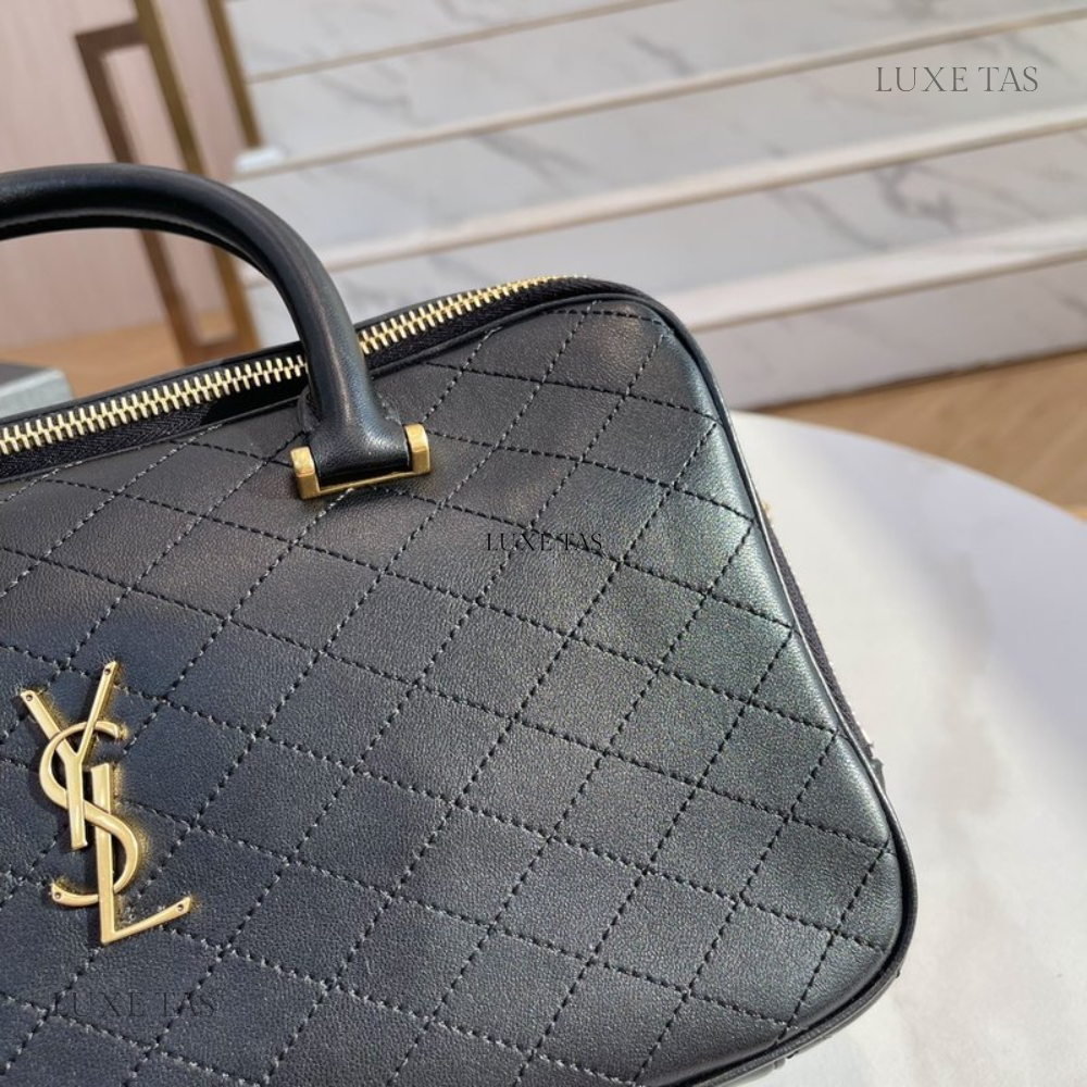 Lyia Duffle In Quilted Lambskin - Leather Duffel Bag for Women