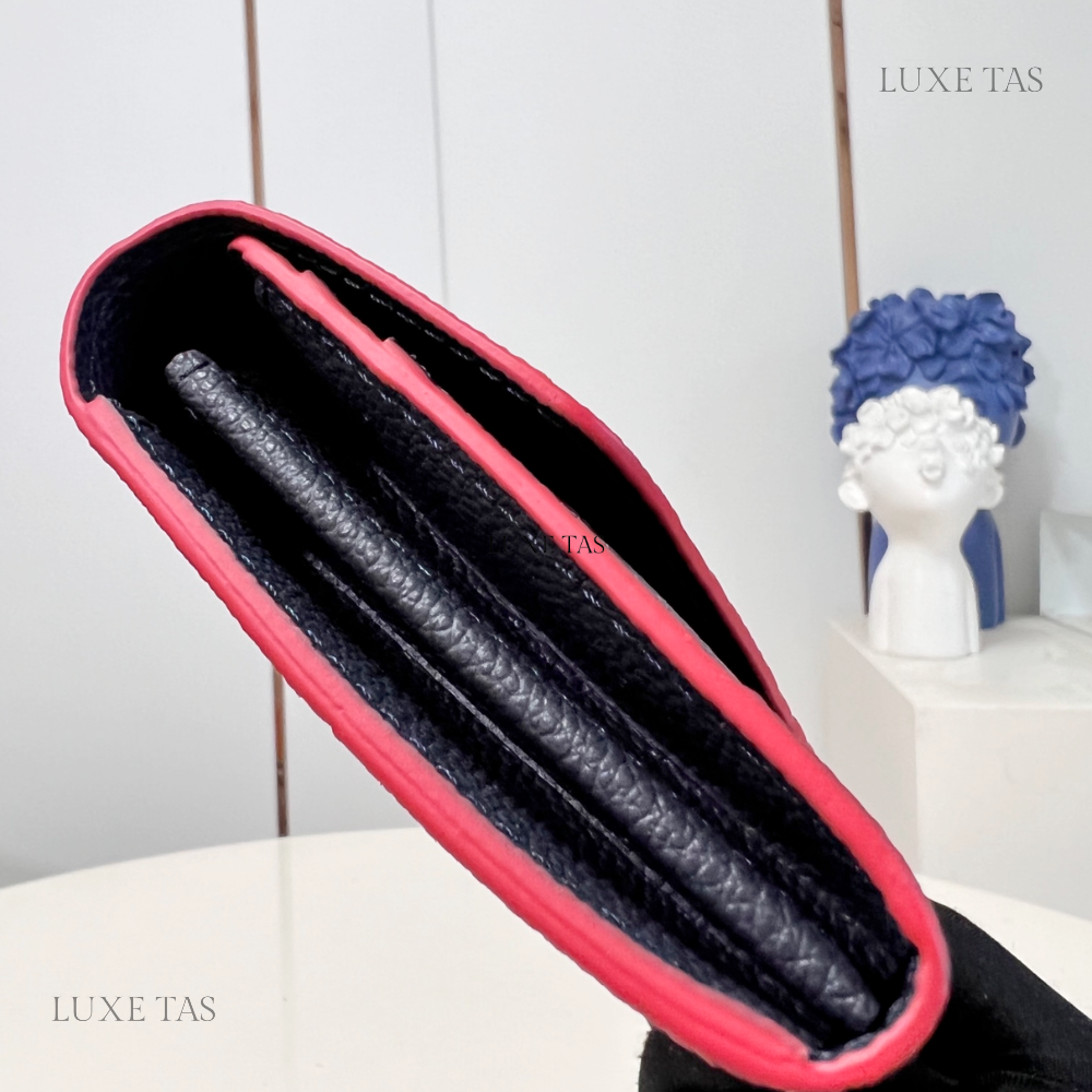 Marine Rouge Monogram Empreinte Leather Sarah Wallet