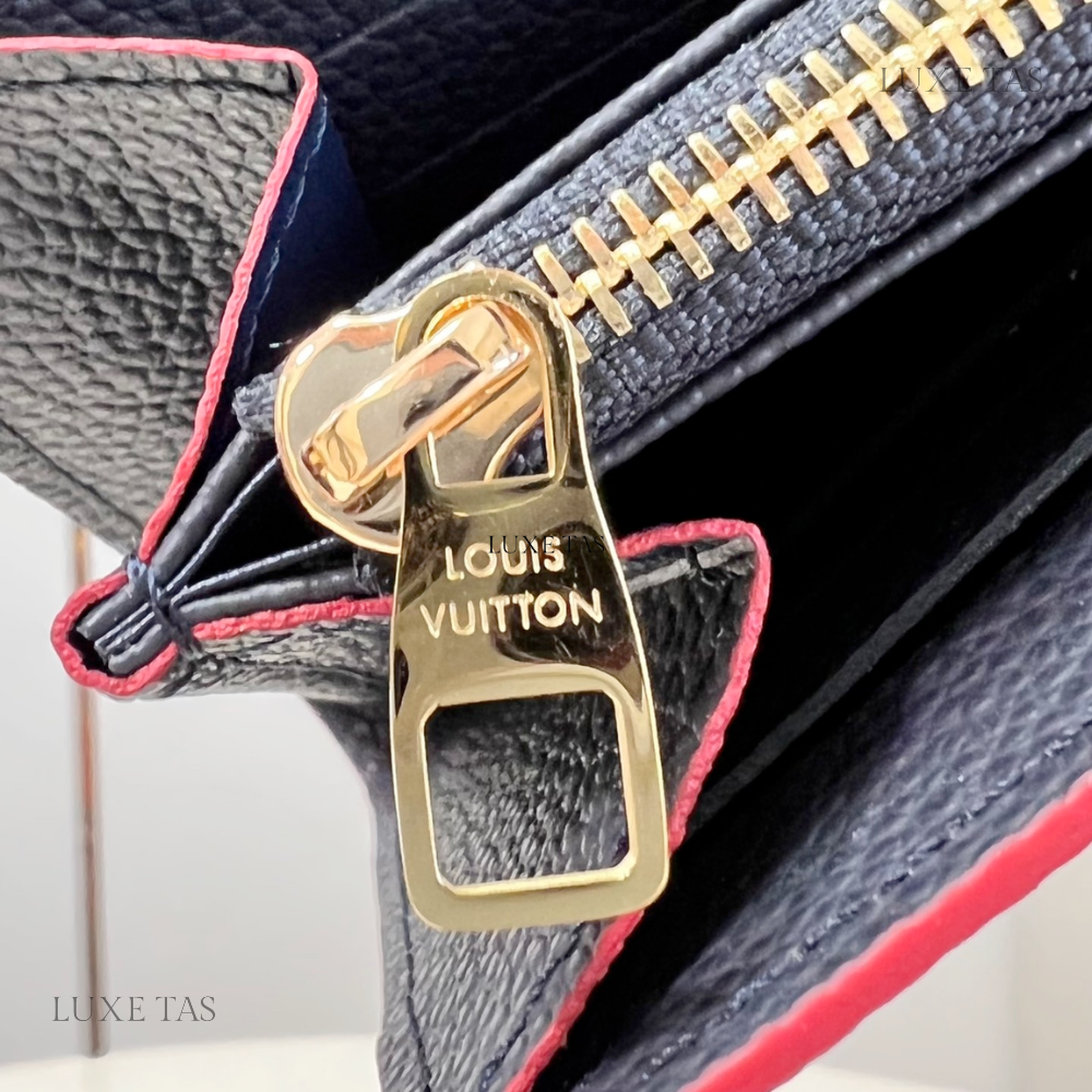 Marine Rouge Monogram Empreinte Leather Sarah Wallet