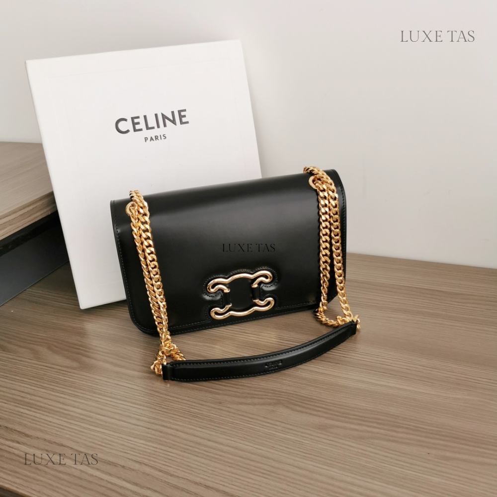 Medium Bag Triomphe Frame In Shiny Calfskin
