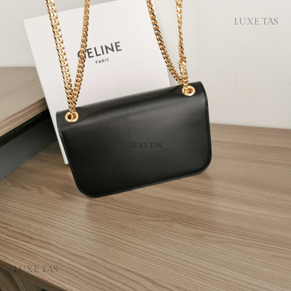 Medium Bag Triomphe Frame In Shiny Calfskin