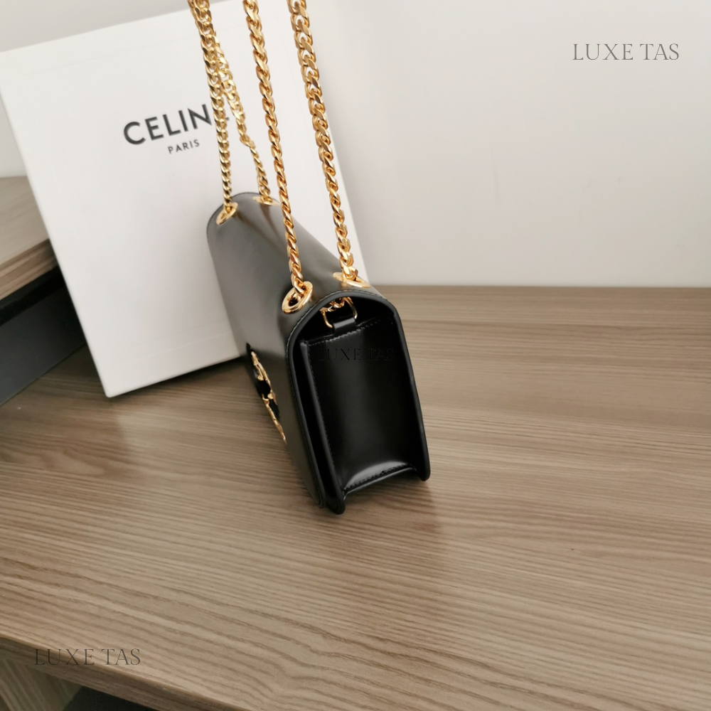 Medium Bag Triomphe Frame In Shiny Calfskin