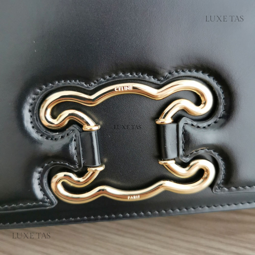 Medium Bag Triomphe Frame In Shiny Calfskin