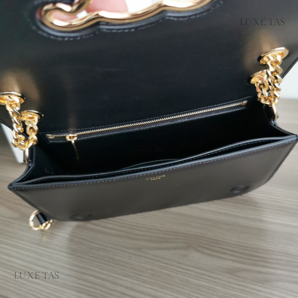 Medium Bag Triomphe Frame In Shiny Calfskin