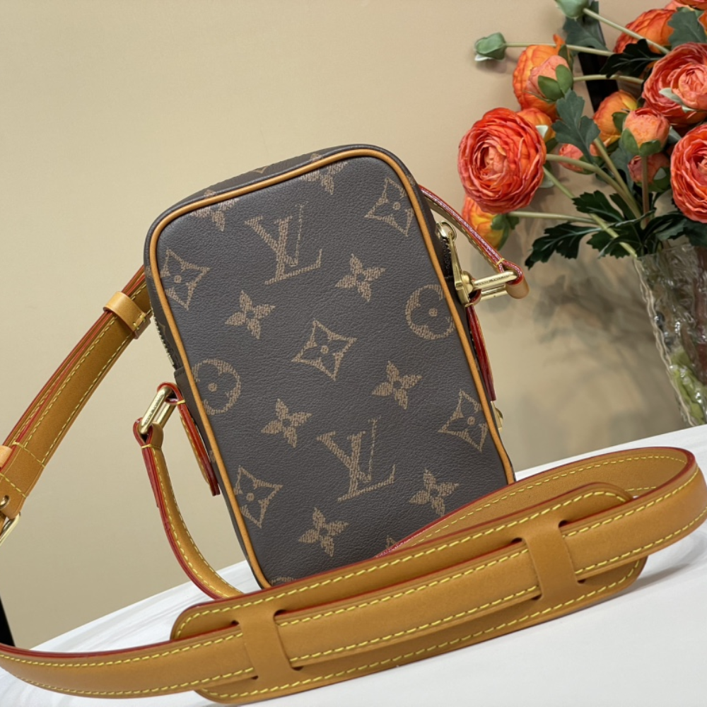 Monogram Amazone Leather Crossbody Bag for Men