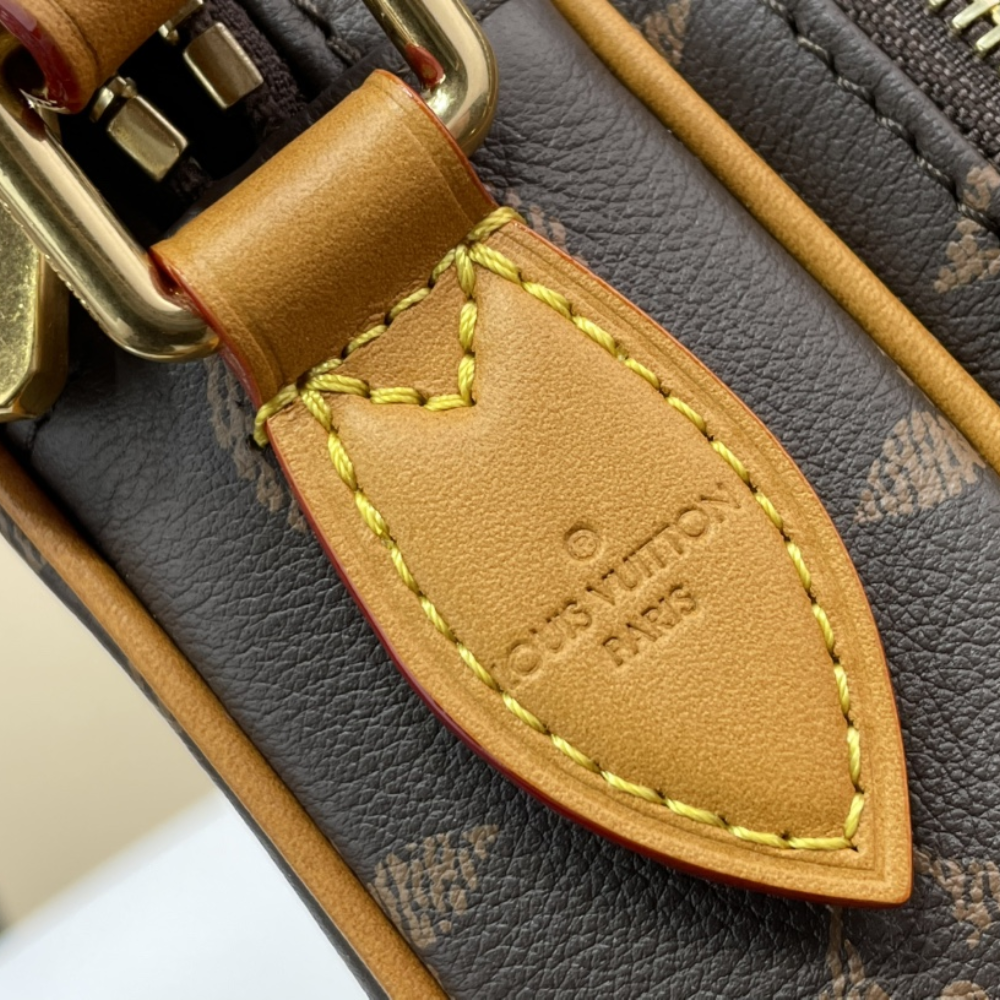 Monogram Amazone Leather Crossbody Bag for Men