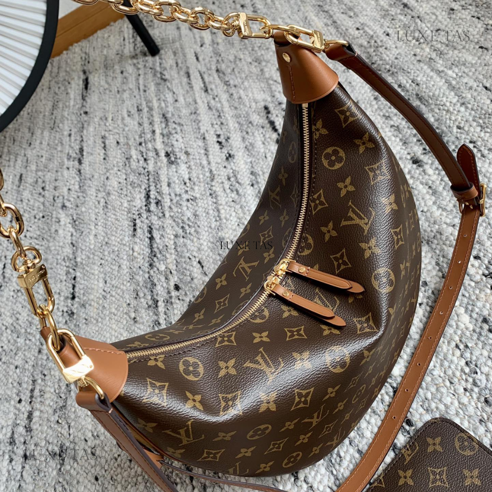 Monogram Canvas Loop Hobo - Leather Tote Bag for Women
