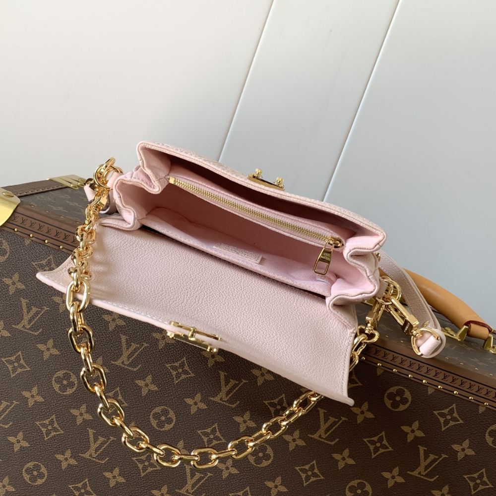 Monogram Empreinte Leather Pink Opale Pochette Métis East West Leather Handbag for Women