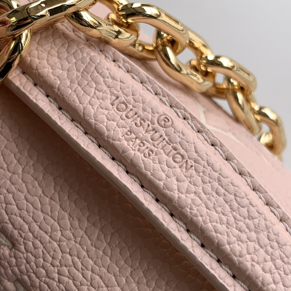 Monogram Empreinte Leather Pink Quartz Pochette Métis East West Leather Handbag for Women