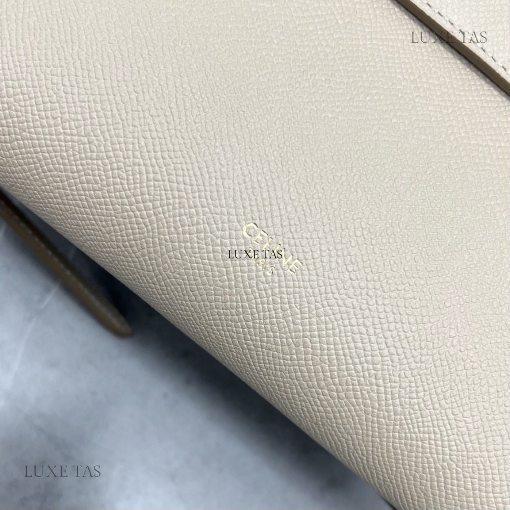 Nano Belt Bag In Grained Calfskin Light Taupe