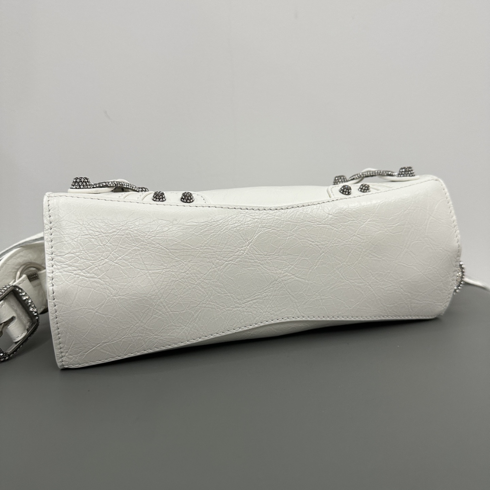 Neo Cagole XS In Optic White Leather Handbag for Women