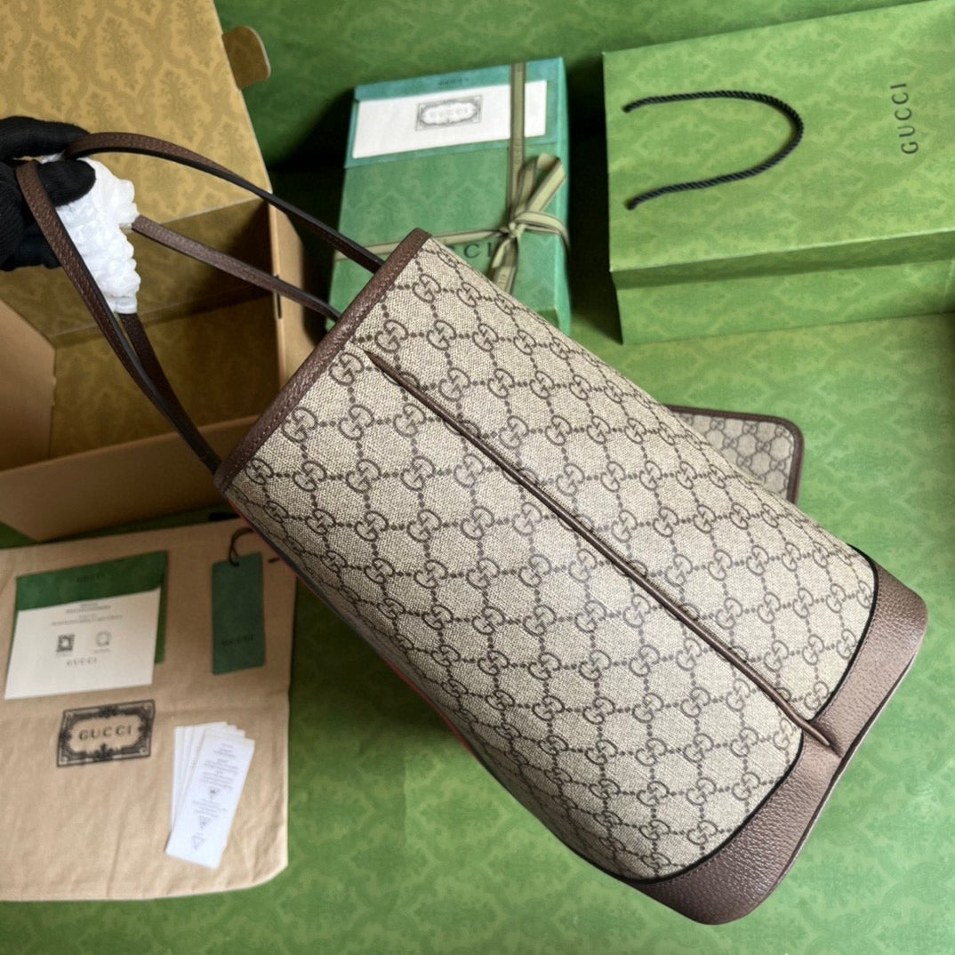 Ophidia Large Tote Bag Beige & Ebony