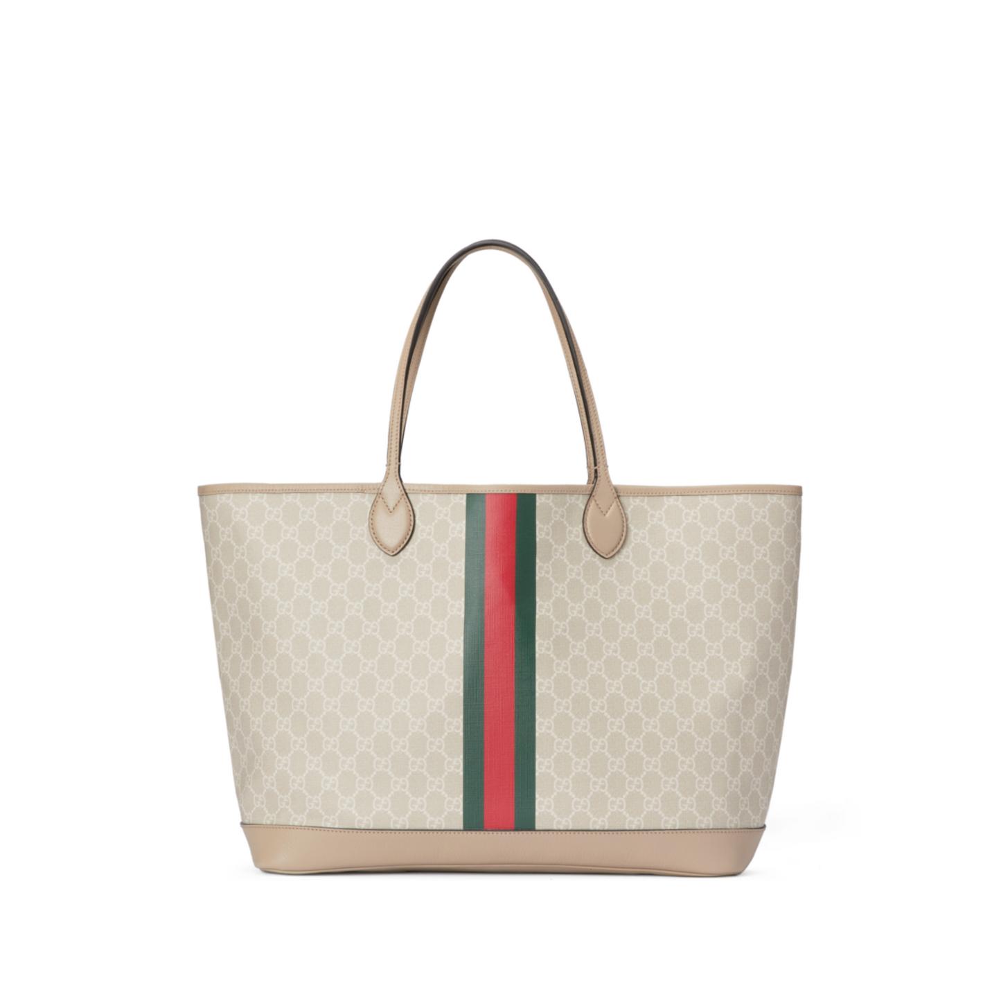 Ophidia Large Tote Bag Beige & White
