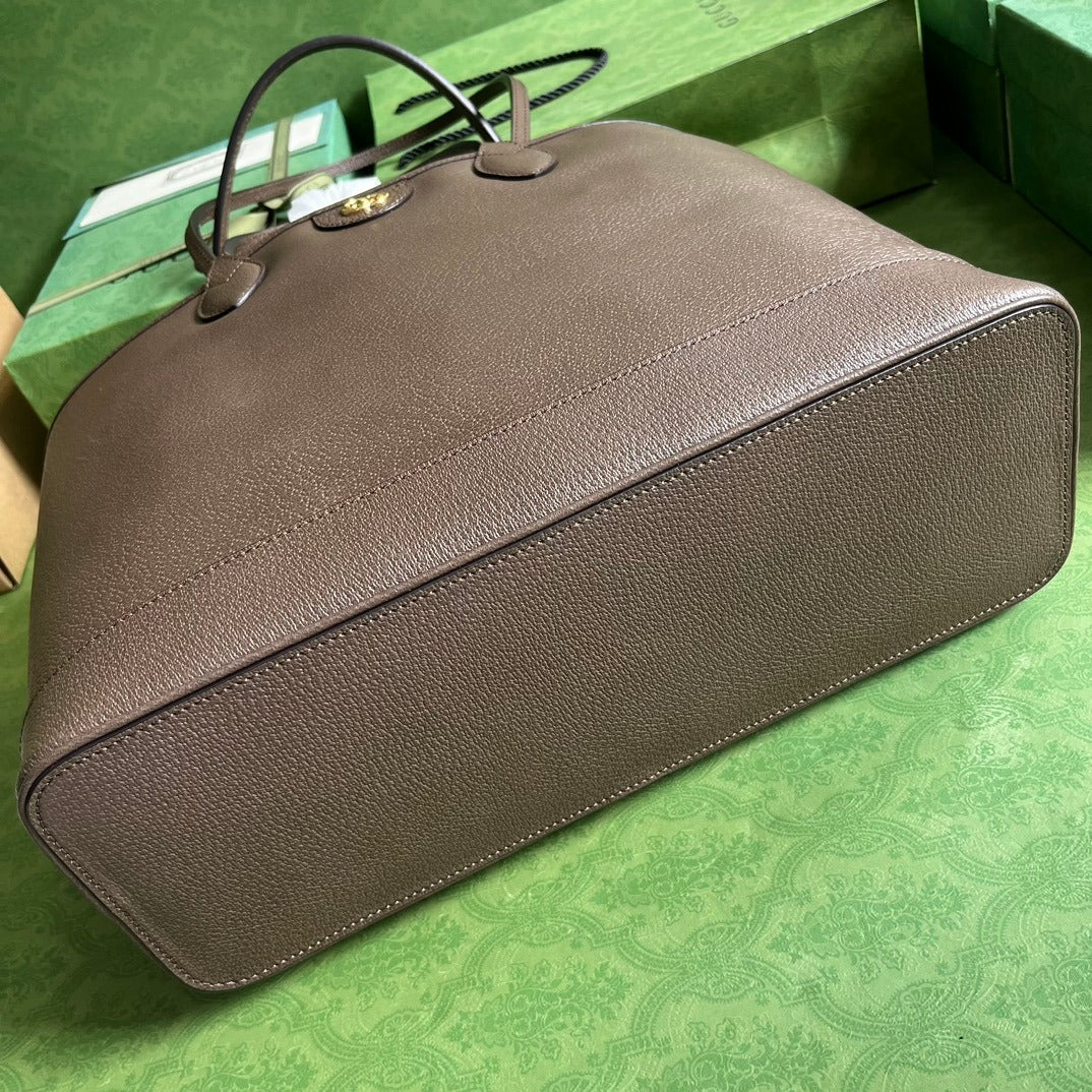 Ophidia Medium Tote Bag Brown