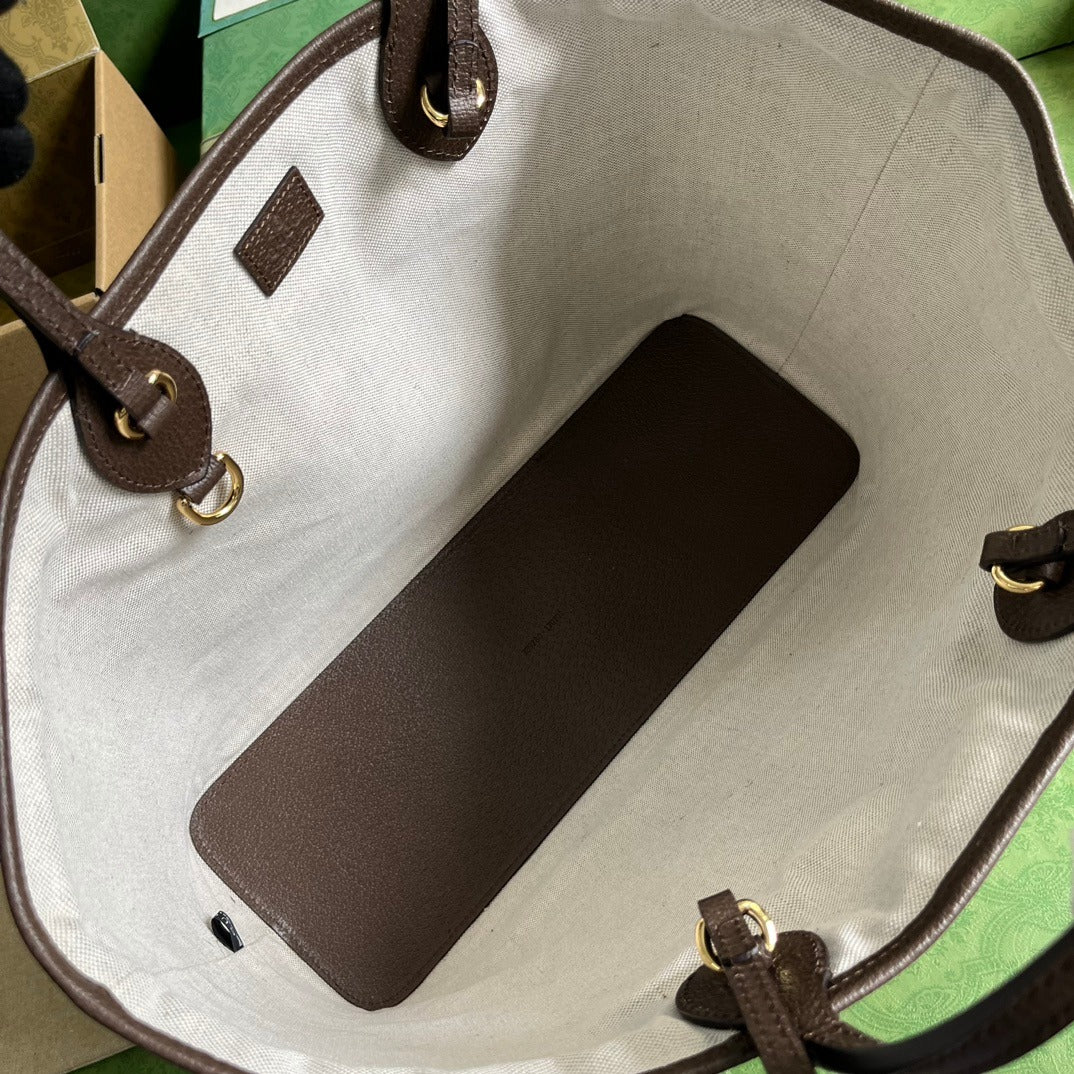 Ophidia Medium Tote Bag Brown