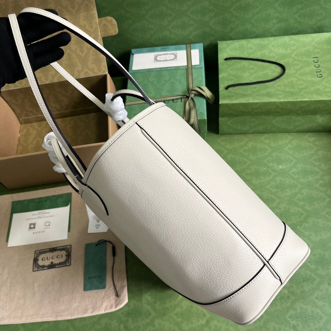 Ophidia Medium Tote Bag White