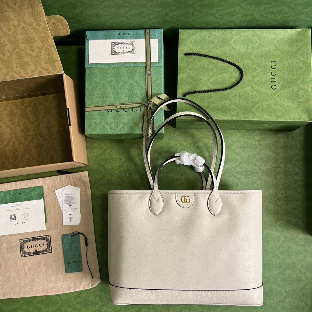 Ophidia Medium Tote Bag White