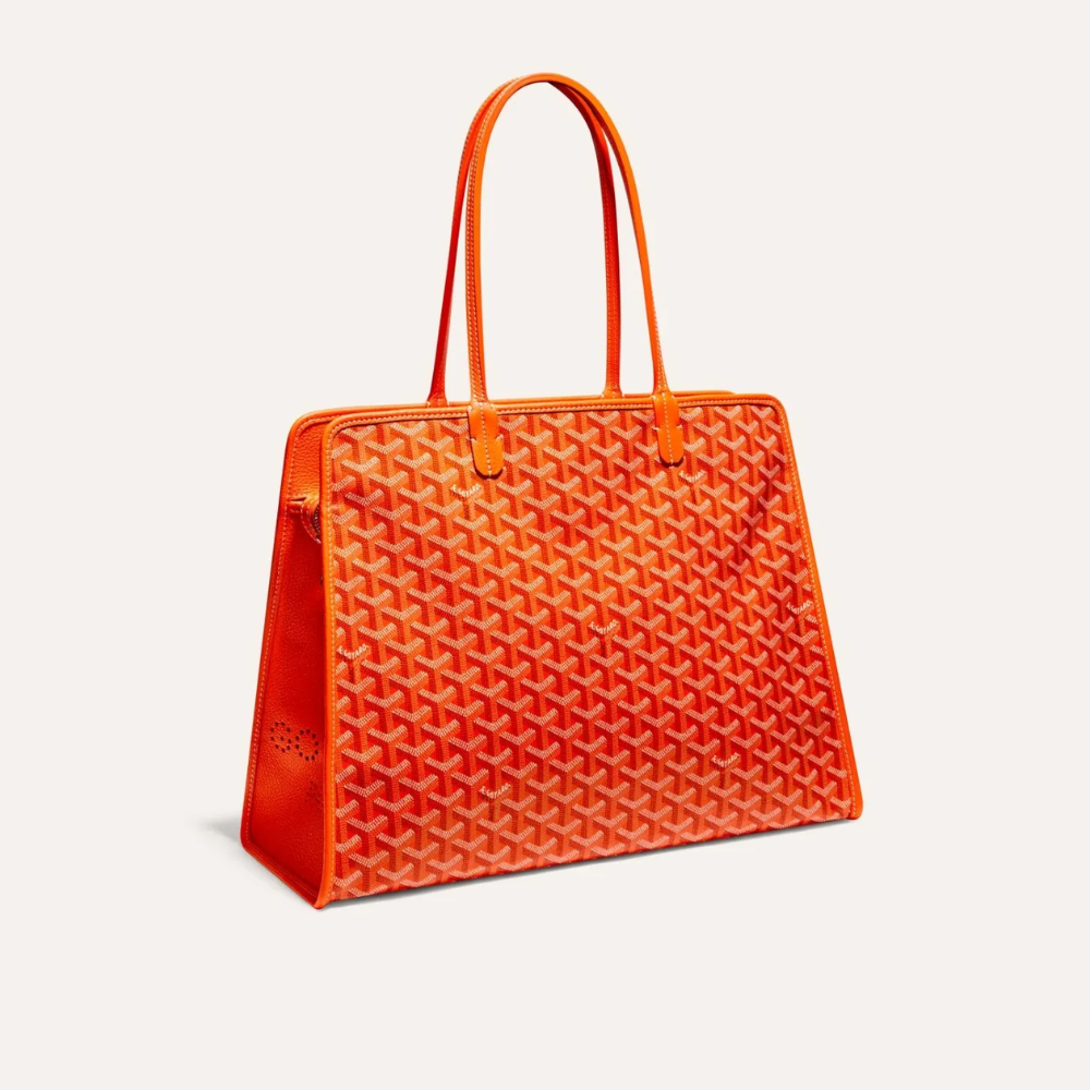 Orange Hardy PM Bag - Leather Tote Bag for Women