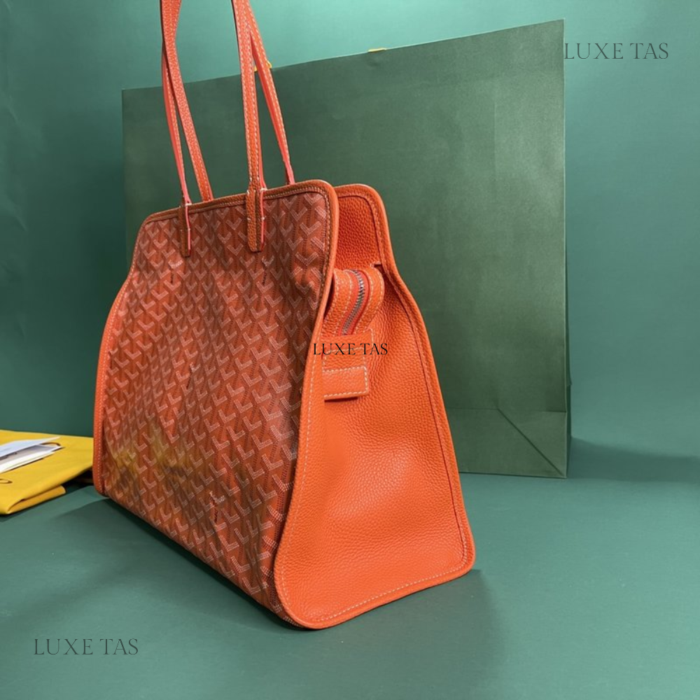 Orange Hardy PM Bag - Leather Tote Bag for Women