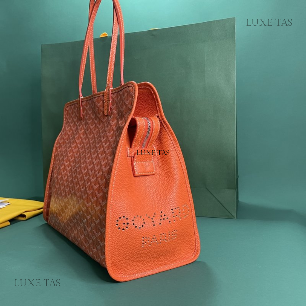 Orange Hardy PM Bag - Leather Tote Bag for Women