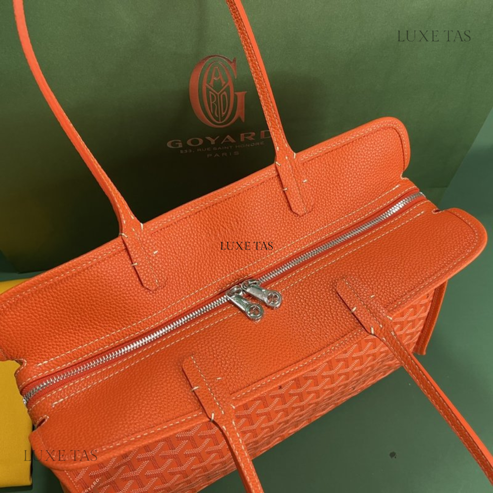 Orange Hardy PM Bag - Leather Tote Bag for Women