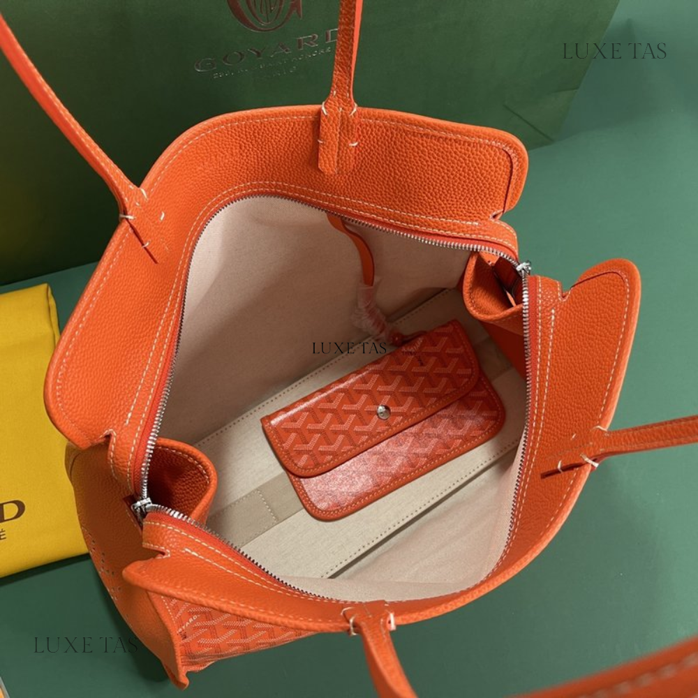 Orange Hardy PM Bag - Leather Tote Bag for Women