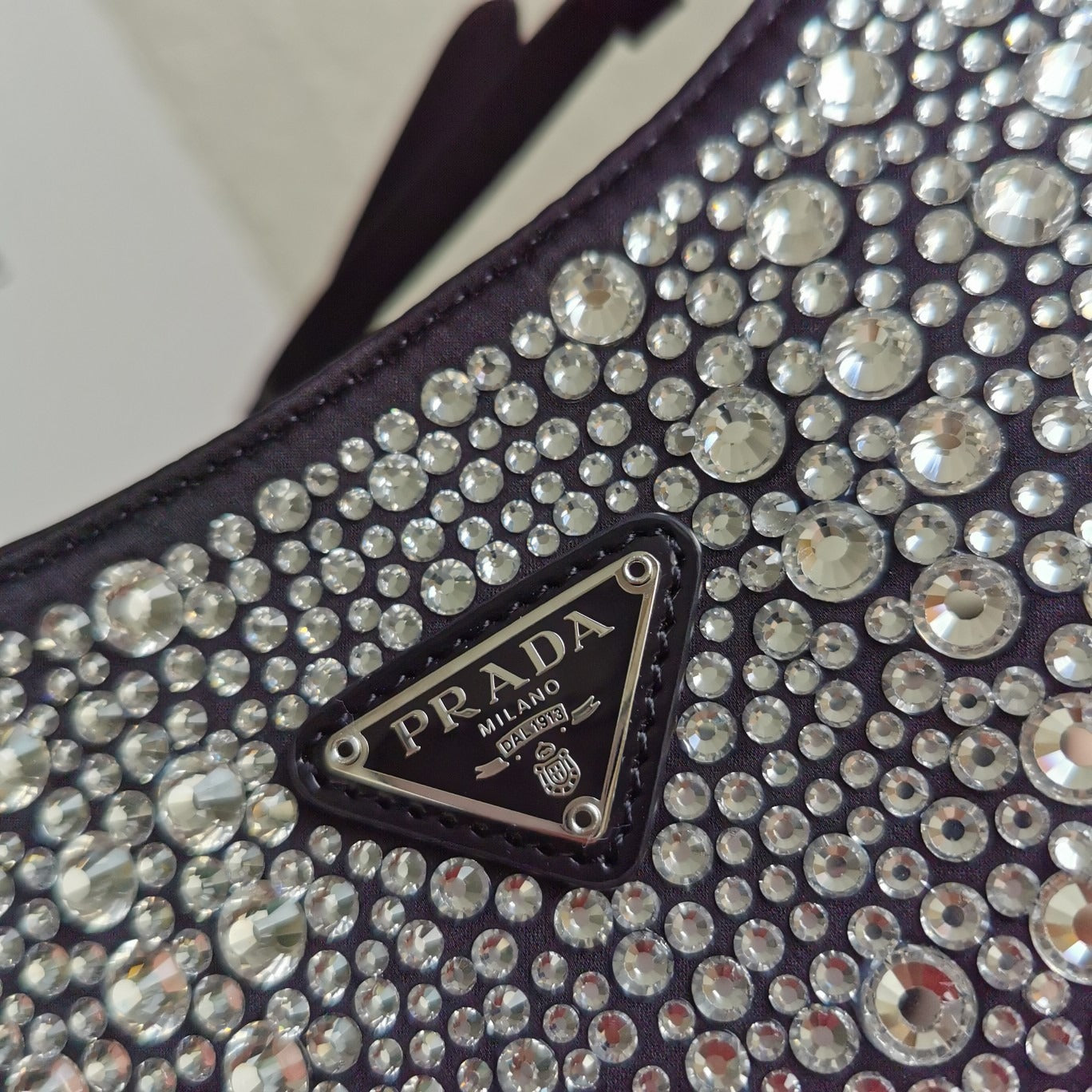 PRD Cleo Satin Bag With Crystals