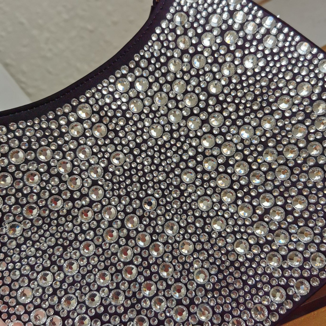 PRD Cleo Satin Bag With Crystals